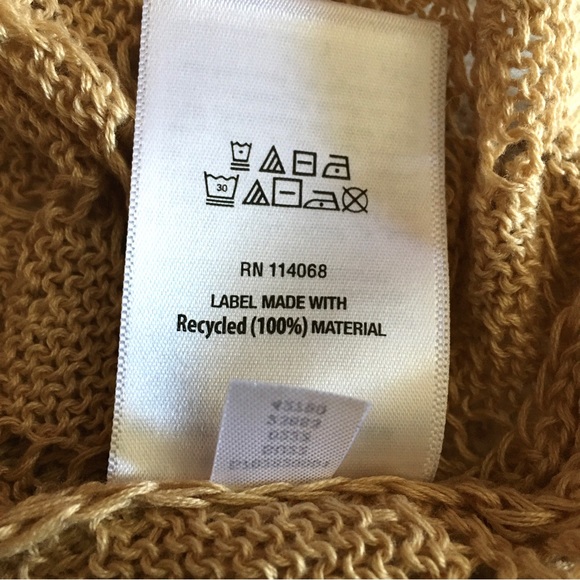 Macy’s - AND NOW THIS - Cropped Short Sleeve Crochet Knit Sweater (S) NWT - Picture 8 of 9